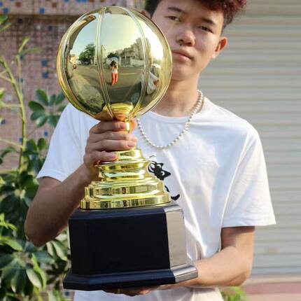 高档定制 超大篮球 足球赛事奖杯公司企业学校运动会专业定制
