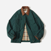 宽松百搭工装 美式 新款 翻领撞色休闲夹克男女春季 外套 潮牌情侣款