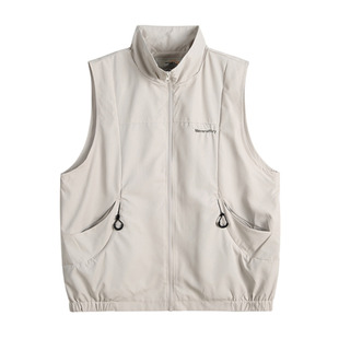 工装 山系马甲男纯色立领日系潮流情侣无袖 外套 机能大口袋工装 美式