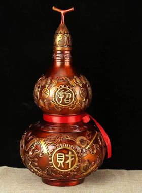 铜葫芦摆件招财葫芦家居装饰品