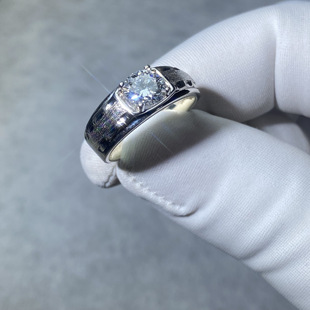 新款18K金培育钻戒男款时尚大气戒指情侣款情人节礼物结婚婚戒