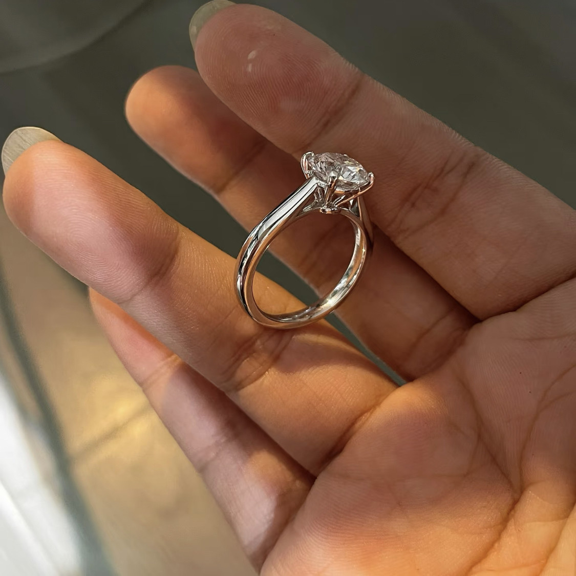 新款培育钻石18K金戒指