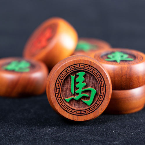 实木中国象棋亮帅套装儿童送长辈