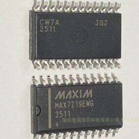 MAX7219EWG MAX7219EWG+T MAX7219EWG+ 正品集成芯片