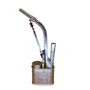 青铜传统水烟斗水烟壶水烟袋复古老式烟斗锅子男士旱烟袋烟斗