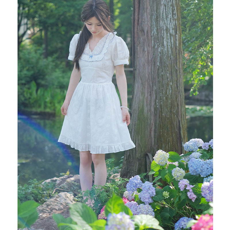 20点店庆上新刺绣提花法式复古