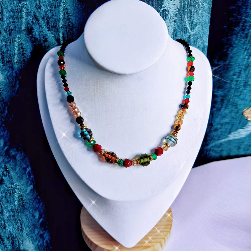 设计服务专gui 同款捷克琉璃品牌水晶项链定制直播间看实物选购