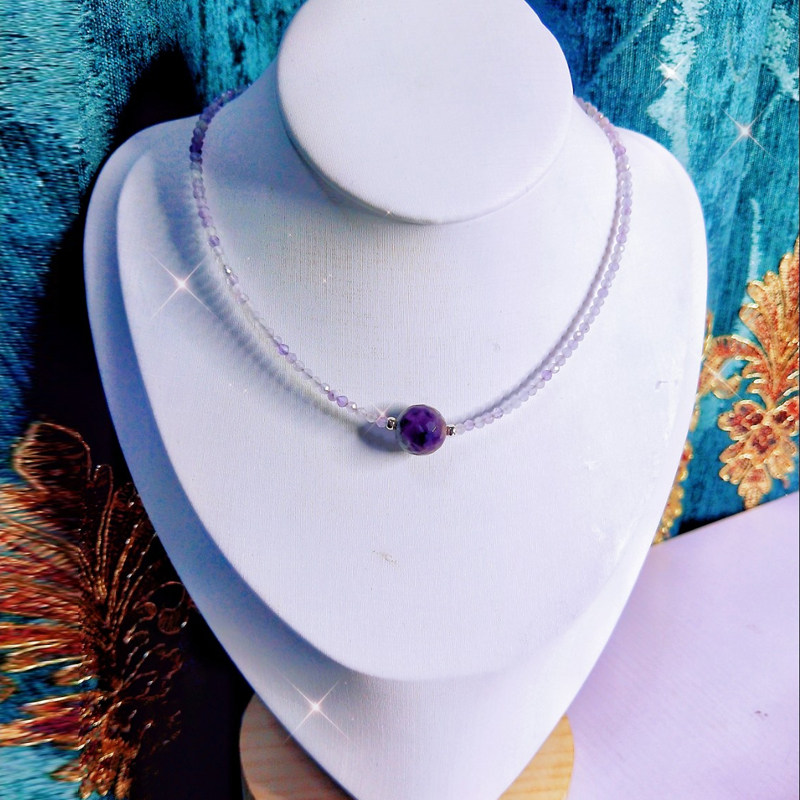 设计服务天然紫水晶简约风锁骨项链定制直播间看实物量尺选购朋友,个性定制/设计服务/DIY,项链/吊坠定制,淘宝优惠券,粉丝福利购,淘宝优惠卷