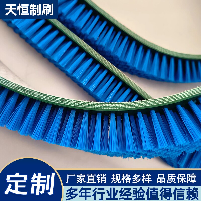 尼龙丝皮带刷 圆形工业毛刷条生产线清洗毛刷工业除尘传送带刷