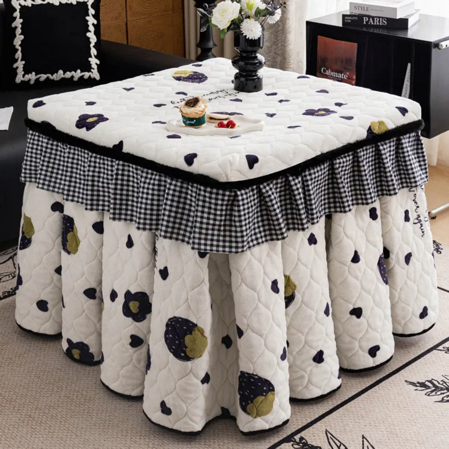 揭盖烤火罩正方形加厚四方桌子冬季取暖桌布麻将机罩电暖炉套新款,居家布艺,烤火罩,淘宝优惠券,粉丝福利购,淘宝优惠卷