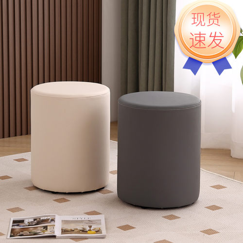 三防猫爪皮软面40CM沙发茶几圆凳