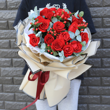 教师节苏州鲜花速递同城送花上门混搭红粉玫瑰花束生日花店送女友