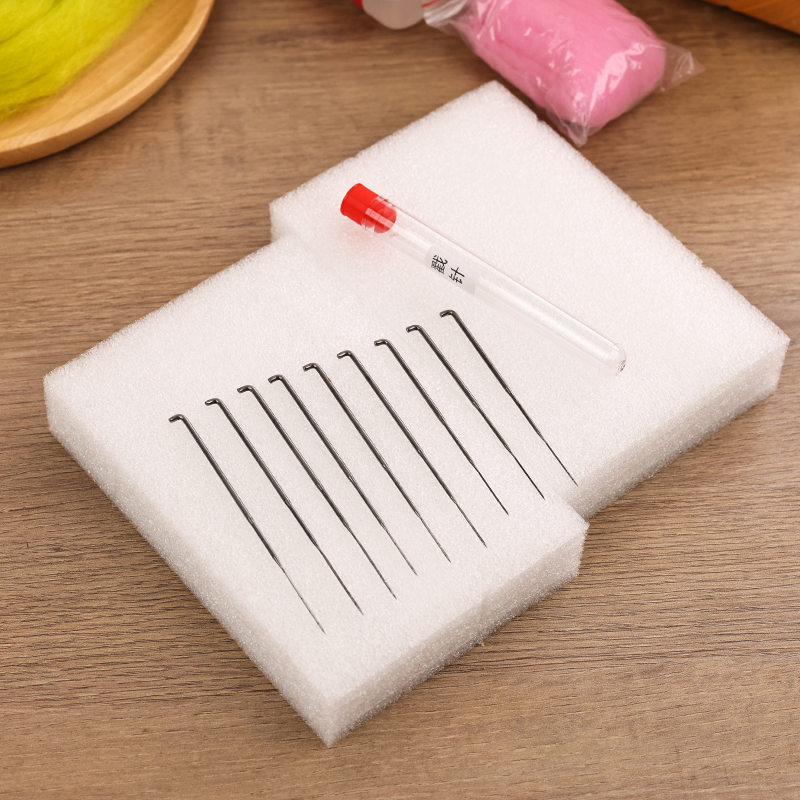 戳针粗细组合含针筒手工diy羊毛毡戳戳乐工具套装加厚泡沫工作台