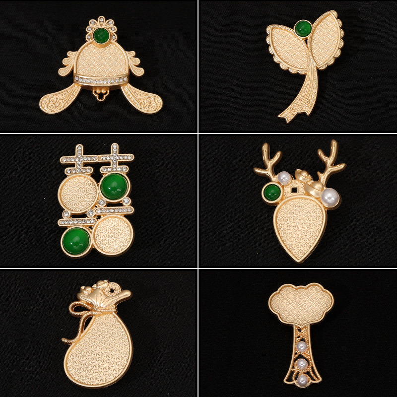 宋锦胸针手工diy材料新中式复古胸针配饰国风非遗diy双喜新婚礼物,饰品/流行首饰/时尚饰品新,其他DIY饰品配件,淘宝优惠券,粉丝福利购,淘宝优惠卷