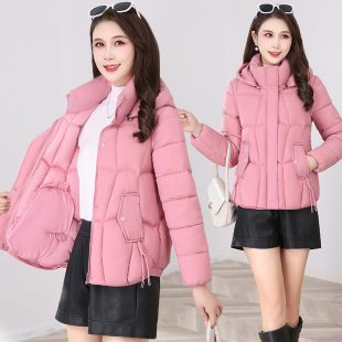 中年妈妈女短款棉服秋冬装加厚宽松羽绒棉衣洋气时尚显瘦保暖外套