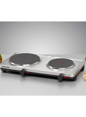 德国原装直邮ROMMELSBACHER AK3099双灶不锈钢电热炉茶炉静音烧水