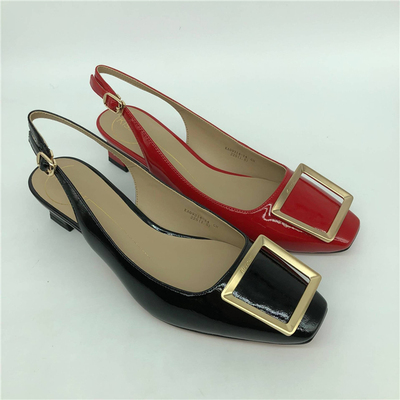 后空包头后空包头中跟凉鞋