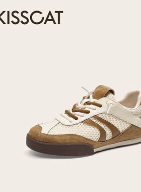 专柜正品2025夏新透气休闲运动鞋平底复古德训鞋女KA65385-50