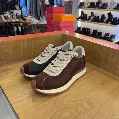 接吻猫女鞋2025春季新款厚底系带