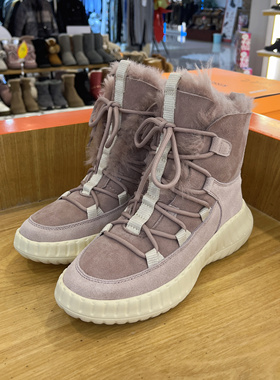 接吻猫2024冬季雪地靴专柜同款加厚运动女中靴女鞋KA54724-50