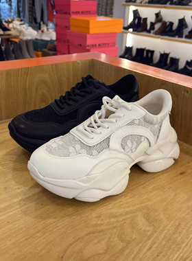 接吻猫2024内增高秋季厚底松糕网红老爹鞋女休闲运动鞋KA54192-50