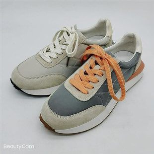 女鞋 KISSCAT接吻猫2020秋牛皮时尚 平底休闲运动鞋 单鞋 KA10588