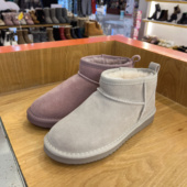 牛皮毛一体雪地靴保暖时尚 索菲娅冬季 新款 百搭女短靴SF1411A128