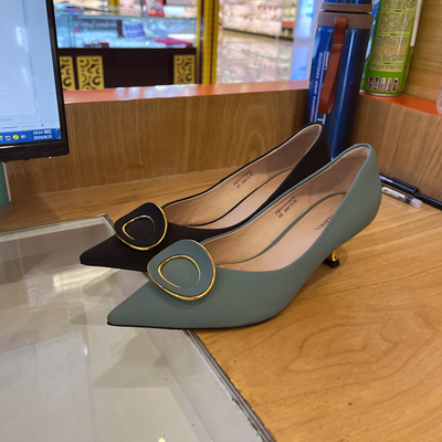 Fondberyl/菲伯丽尔羊皮女鞋浅口尖头细跟高跟单鞋FB11111076