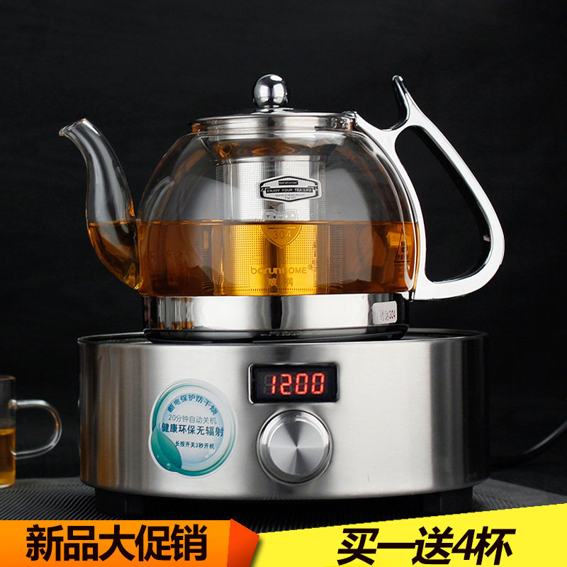 耐热玻璃茶壶不锈钢过滤可加热电陶炉烧水煮茶壶黑茶茶具套装|msdalam kategori pinggan mangkuk, set teh, teko - dari Buy2taobao.com untuk memberikan perkhidmatan ejen Taobao profesional membeli