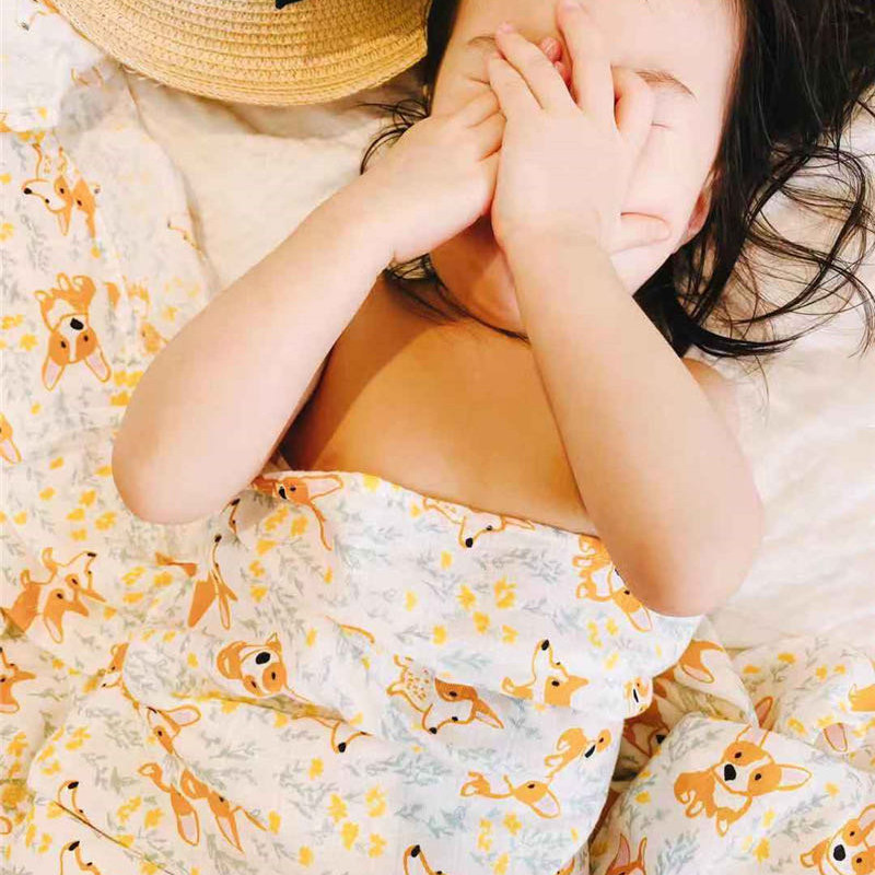 新品推荐！muslin竹棉婴儿包巾 纱布浴巾 六层小盖毯 双层口水巾,婴童用品,浴巾,淘宝优惠券,粉丝福利购,淘宝优惠卷