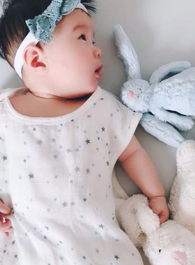 出口muslin春秋四层儿童纱布睡袋婴儿竹棉背心式宝宝分腿防踢被