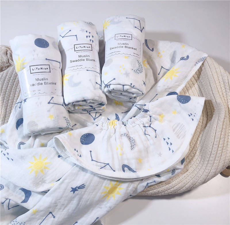 2020太阳包巾 muslin纱布竹棉婴儿襁褓巾 纱布包巾 毯子 围兜 软,婴童用品,浴巾,淘宝优惠券,粉丝福利购,淘宝优惠卷