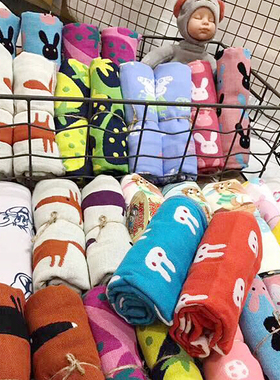 清！chao值！柔软！三层纱布小毛巾25x50cm 多用途毛巾 童巾