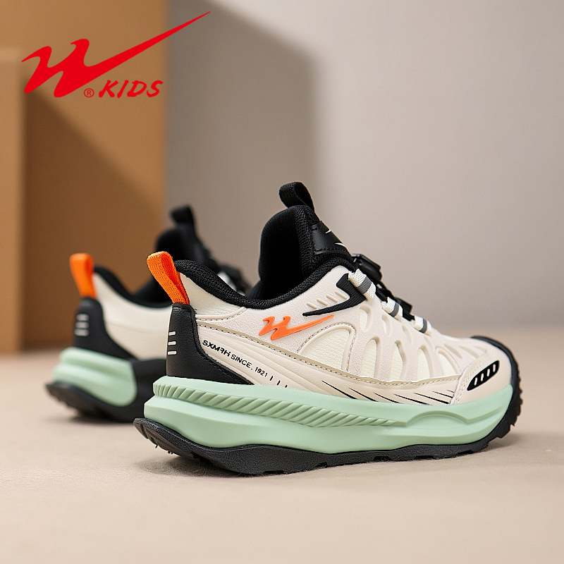 双星儿童运动鞋皮面防水2025秋季新款10岁中大童休闲跑步鞋男童鞋