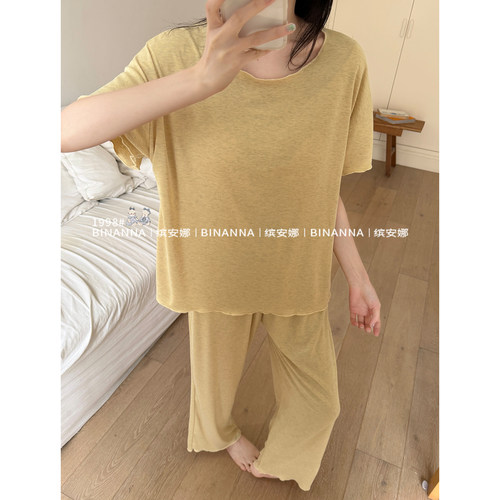 睡衣女款2026新款夏短袖