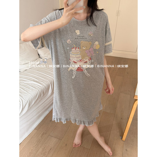 睡裙女款夏2026新款短袖
