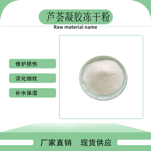 芦荟凝胶冻干粉100:1 芦荟冻干粉 水溶性化妆品原料 10g50g袋装