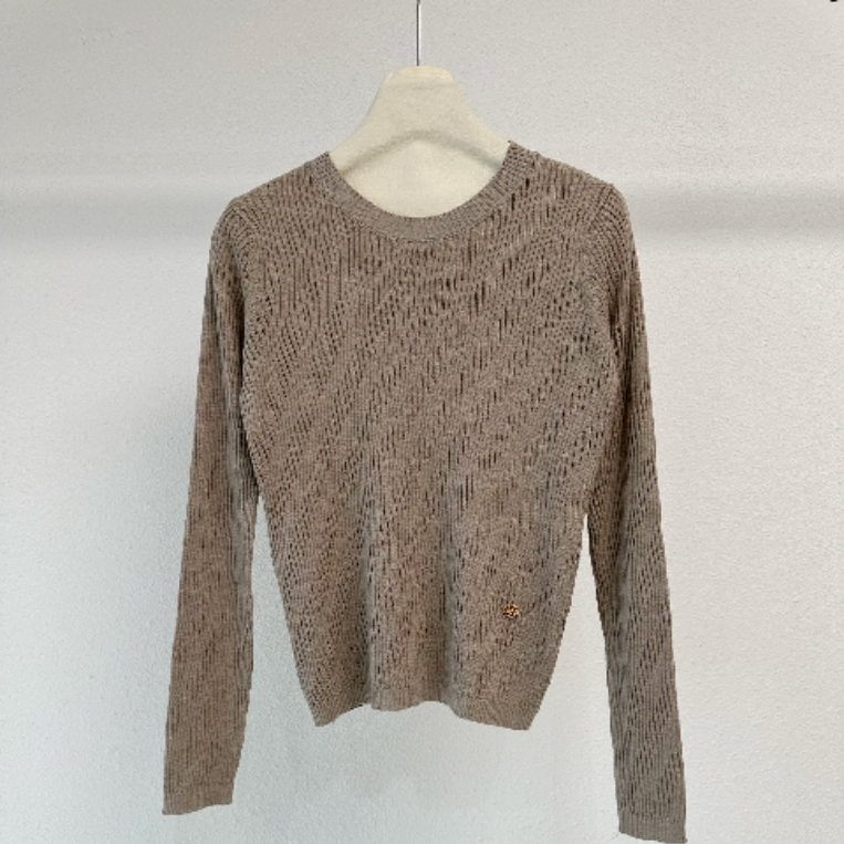 25年冬季新款韩版简约大方日常休闲百搭修身显瘦圆领针织打底衫