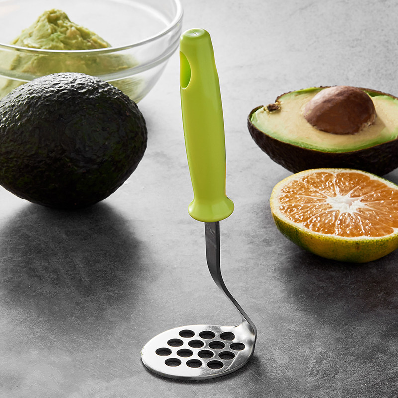 日本进口不锈钢压泥器婴儿辅食小工具厨房土豆泥牛油果压薯泥神器
