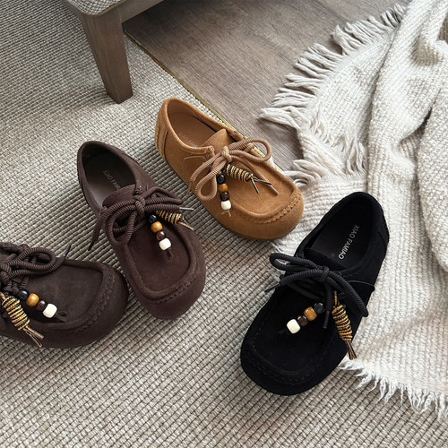 【小发喵】网红牛反绒袋鼠鞋勃肯鞋真皮内增高厚底百搭休闲鞋子女