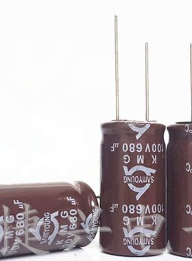 100V680UF 进口韩国三莹 电源控制器 铝电解电容 680UF100V 16X30