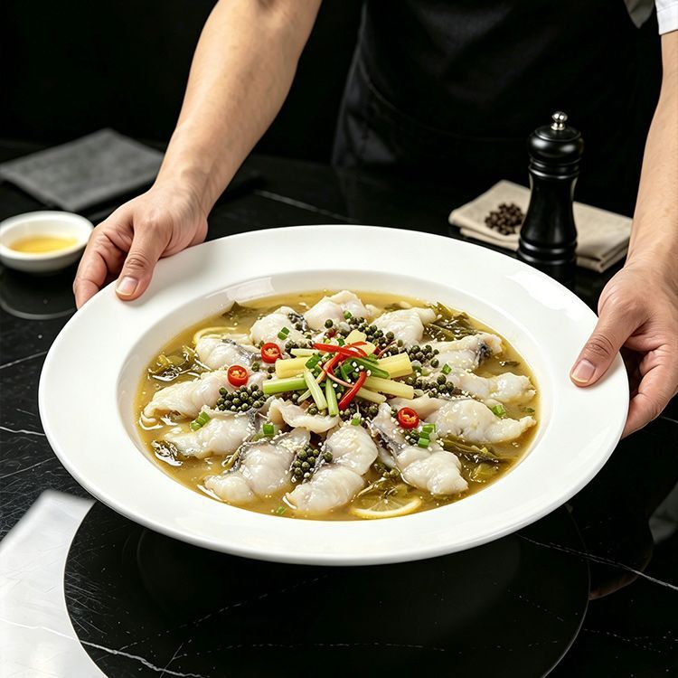 太二酸菜鱼商用水煮鱼碗香辣虾家用毛血旺专用碗大鱼盆陶瓷酒店
