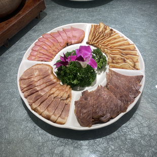 陶瓷家用酒店创意异形圆形有格四方五格卤水果拼凉菜盘薯条小吃碟