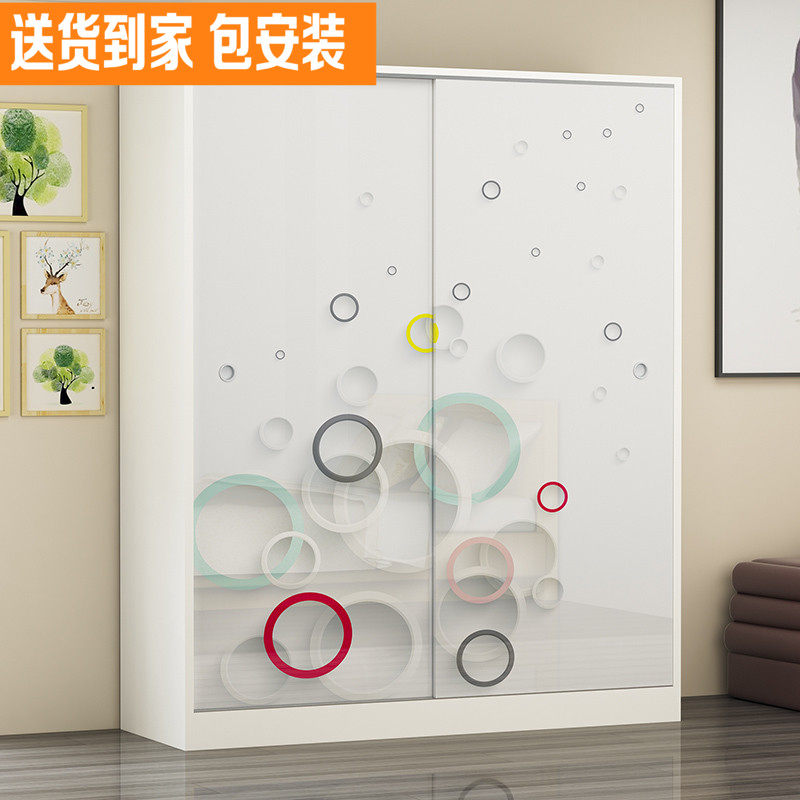现代简约经济型实木儿童衣柜简易组装推拉门家用包安装木质衣橱|msdalam kategori perabot kediaman, kabinet, almari pakaian - dari Buy2taobao.com untuk memberikan perkhidmatan ejen Taobao profesional membeli