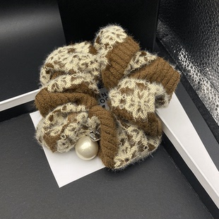 复古秋冬软糯杂色大肠发圈女气质优雅编织肥肠圈头绳百搭发绳头饰