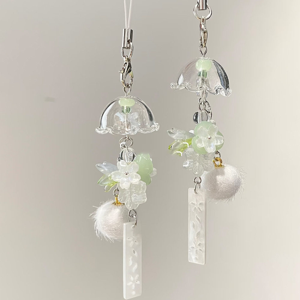 茉莉花风铃挂件包包钥匙扣挂饰背包书包挂绳女朋友闺蜜手机链礼物,服饰配件/皮带/帽子/围巾,钥匙扣,淘宝优惠券,粉丝福利购,淘宝优惠卷