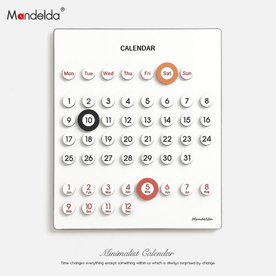 北欧轻奢餐厅创意万年历日历