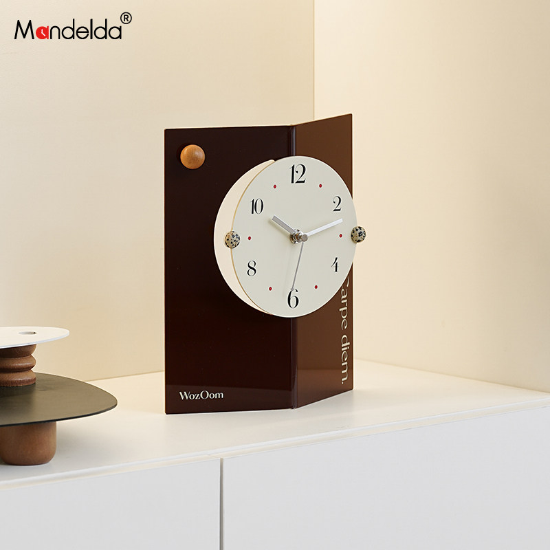 满得达玄关时钟装饰品客厅电视柜摆台式座钟办公桌面工艺品摆件,家居饰品,桌面摆件,淘宝优惠券,粉丝福利购,淘宝优惠卷