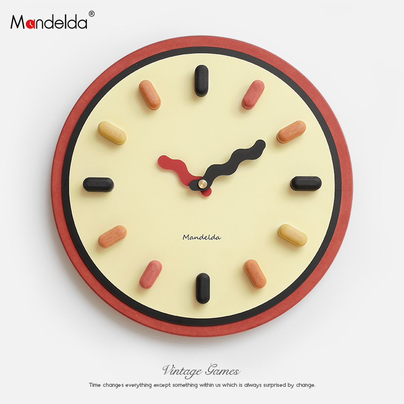 高颜值拯救白墙挂钟表Mandelda