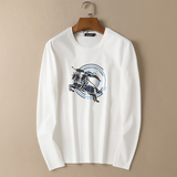 2024秋冬男生圆领双丝光棉长袖T恤QT2031-9006-P125(控价185），男装T恤，钱塘6020-1